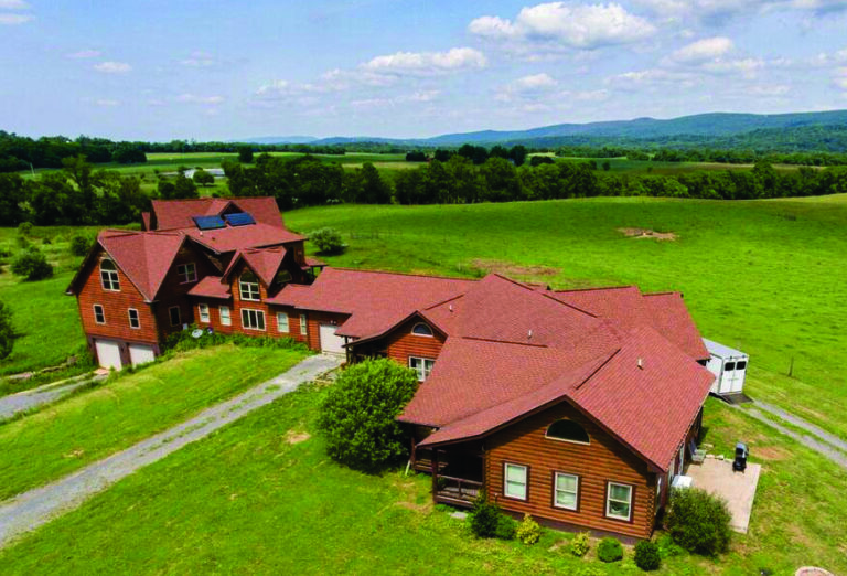 a drone image of the building where A reason to write residential workshops are held in Charles Town WV